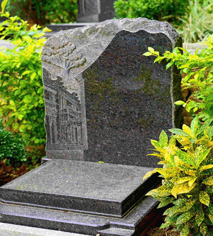 广州罗浮山公墓官网艺术立碑墓型3号