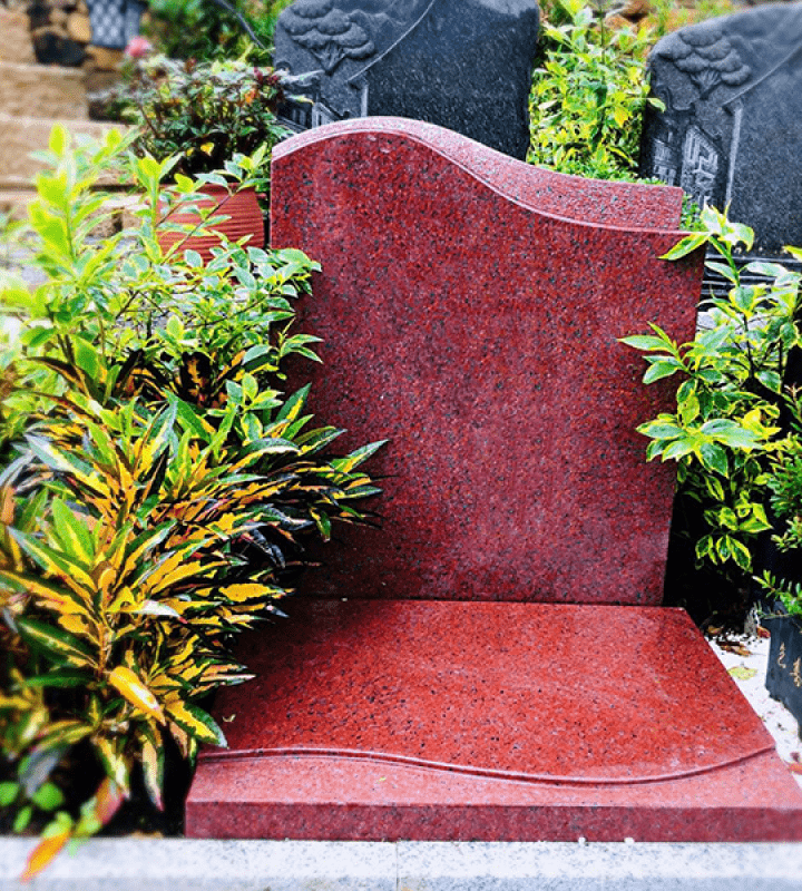 广州罗浮山公墓官网传统立碑墓型2号