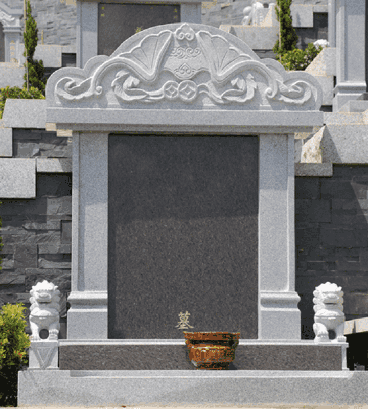 广州罗浮山公墓官网传统立碑墓型10号