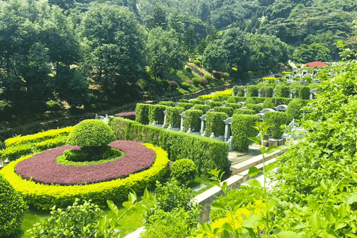 广州罗浮山公墓官网墓区环境图