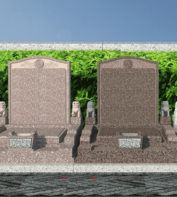 广州罗浮山公墓官网传统立碑墓型1号