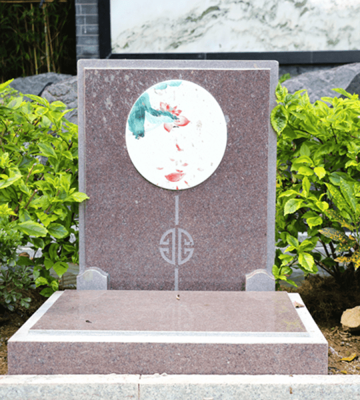广州罗浮山公墓官网艺术立碑墓型8号