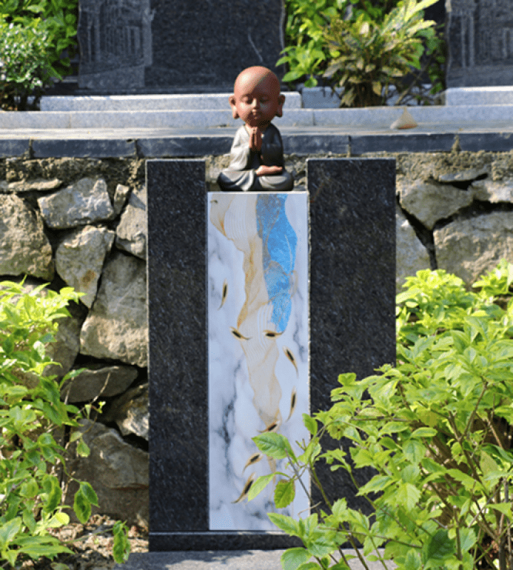 广州罗浮山公墓官网艺术立碑墓型6号