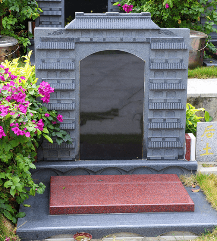 广州罗浮山公墓官网艺术立碑墓型5号